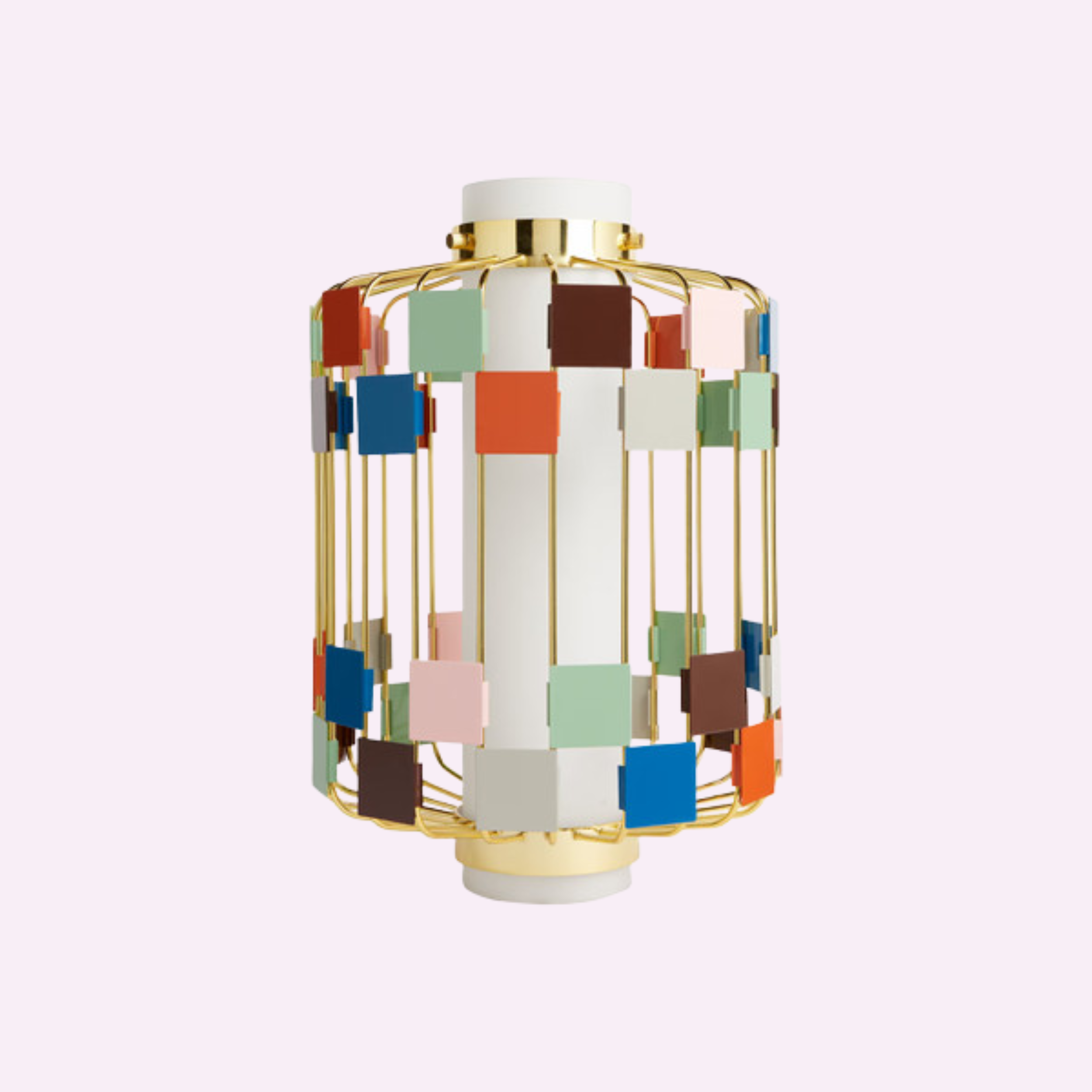 Miami Gilded Cage Pendant Light by Jonathan Adler